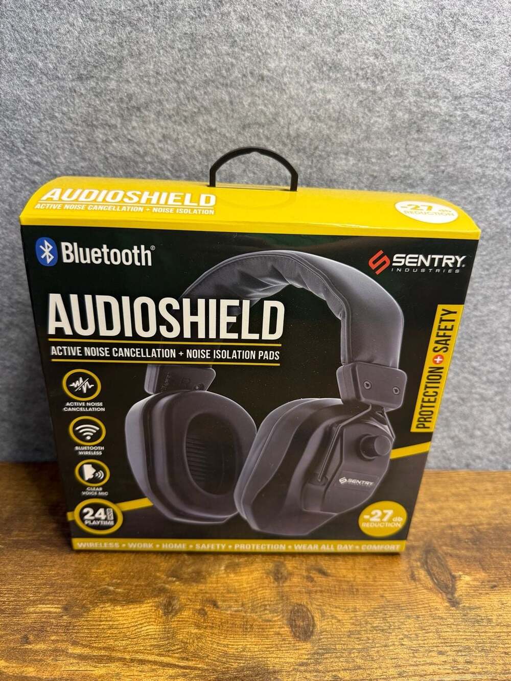 Sentry Industries Audioshield Active Noise Cancellation Headset Black
